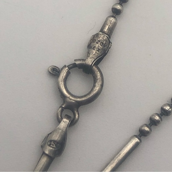 VTG Sterling Silver Dot & Dash Bracelet 9” Stamped & Hallmarked - Picture 3 of 6